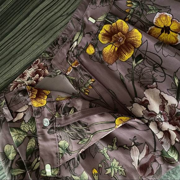 H&M - Floral Chiffon Shorts - Picture 5 of 6